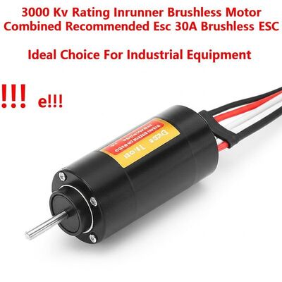 3000 Kv xếp hạng Inrunner động cơ không chải kết hợp khuyến cáo Esc 30A ESC không chải lựa chọn lý tưởng cho thiết bị công nghiệp